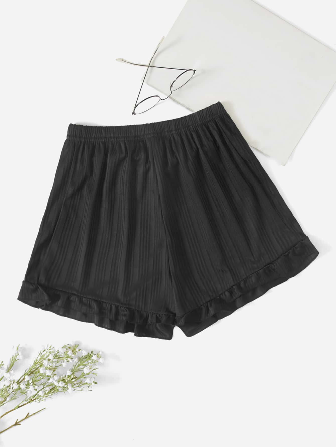 Shorts feminino com babado - Elfmaeve