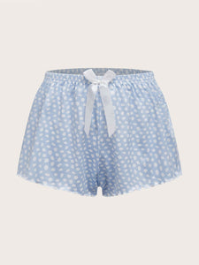 Shorts feminino de cetim para dormir - Elfmaeve