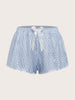 Shorts feminino de cetim para dormir - Elfmaeve