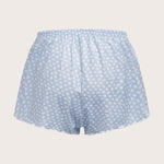 Shorts feminino de cetim para dormir - Elfmaeve