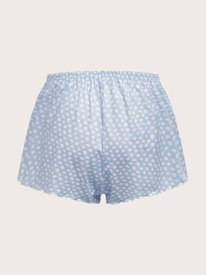 Shorts feminino de cetim para dormir - Elfmaeve