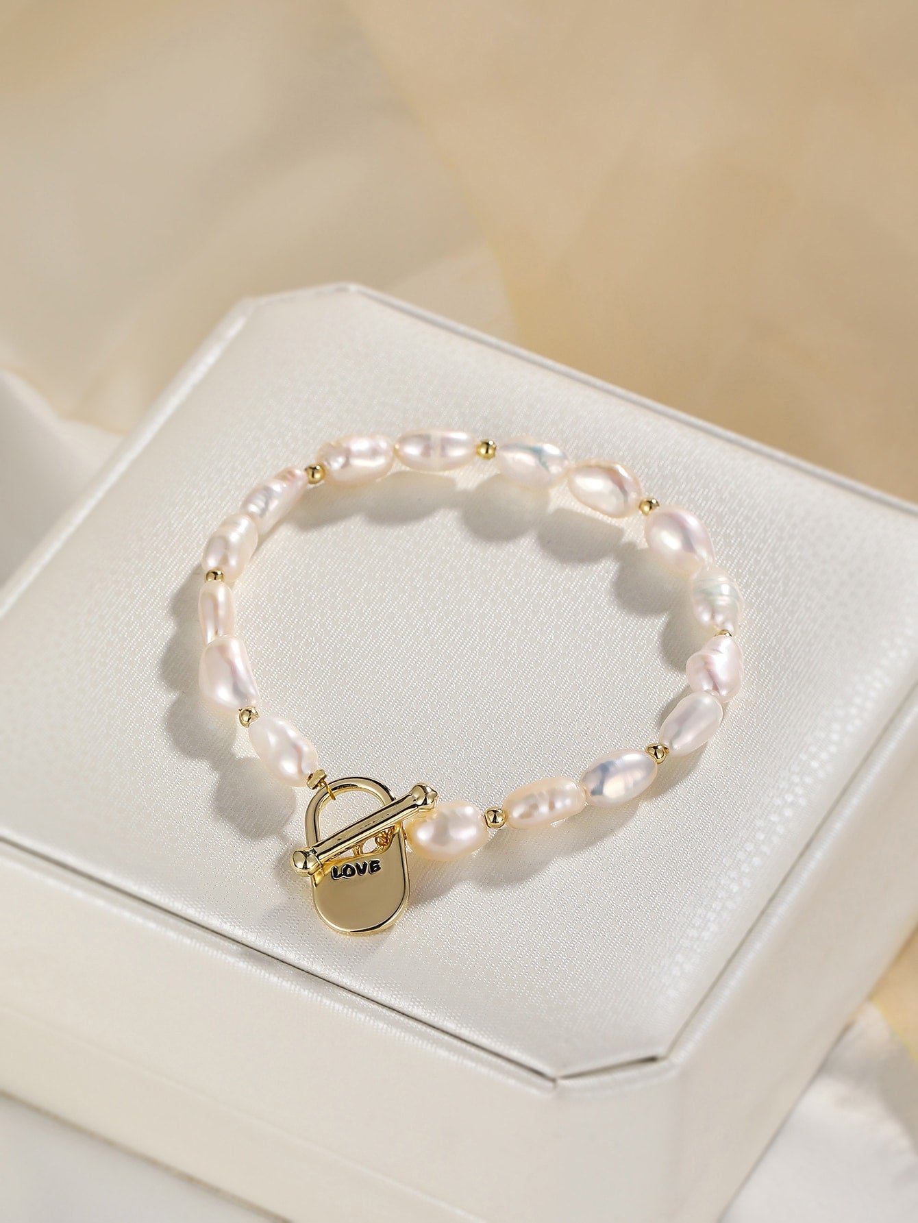 Pulseira de pérolas naturais - Elfmaeve