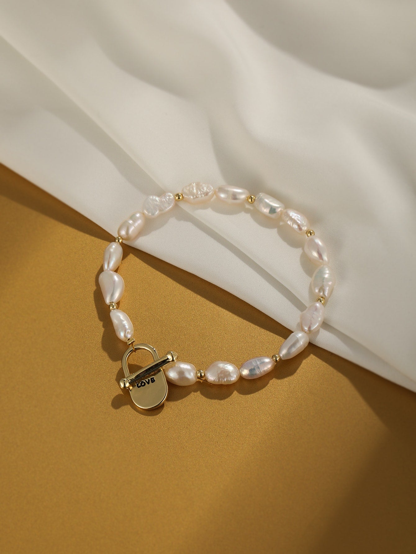 Pulseira de pérolas naturais - Elfmaeve