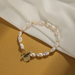 Pulseira de pérolas naturais - Elfmaeve