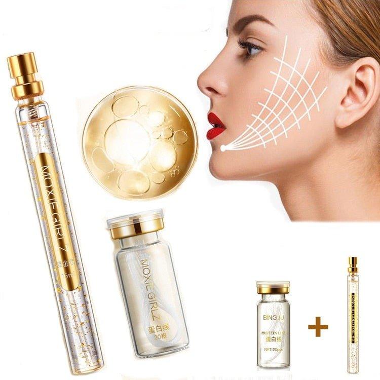 Linha Gold Protein + Serum - Kit Skincare Tratamento - Frete Grátis