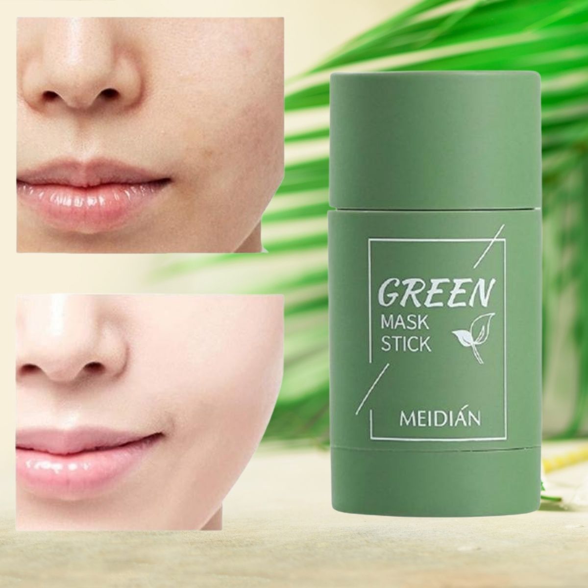 Máscara Facial Detox - Green Mask Stick + Vitamina C Grátis